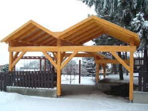 Carport aus Holz Holzbau Niederösterreich