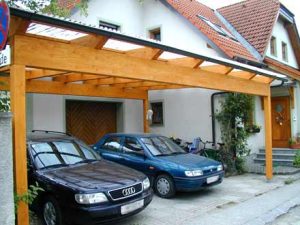 Carport aus Holz Holzbau Niederösterreich