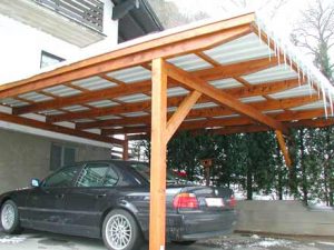 Carport aus Holz Holzbau Niederösterreich